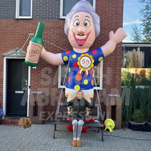 Sarah opblaaspop wijn 3.5 meter