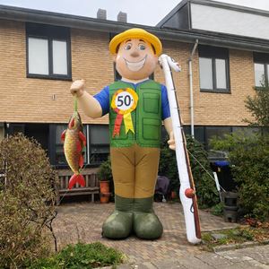Opblaasbare Abraham pop visser 50 jaar huren Opblaasbare Abraham pop visser 50 jaar huren