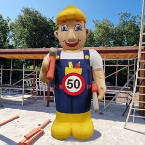 Abraham opblaaspop klusser 3.5 meter Abraham opblaaspop klusser 3.5 meter